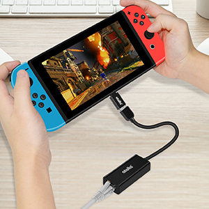 【Nintendo Switch Lite】有線LAN接続する方法と必要なものについて！